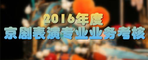 草骚逼啊啊啊国家京剧院2016年度京剧表演专业业务考...